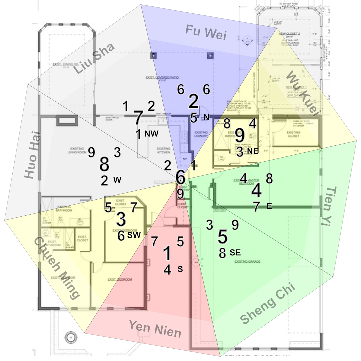 Feng Shui House Layout Diagram